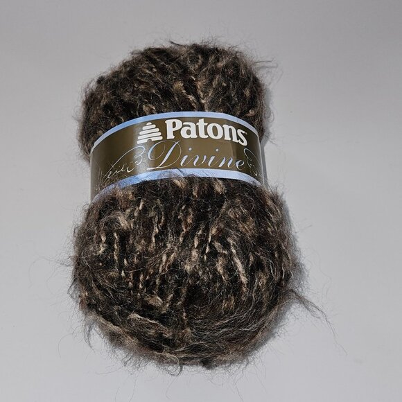 NOS Patons Divine Yarn Skein Bulky DEEP EARTH #06013 Browns 3.5 oz / 142 yds - Picture 1 of 7